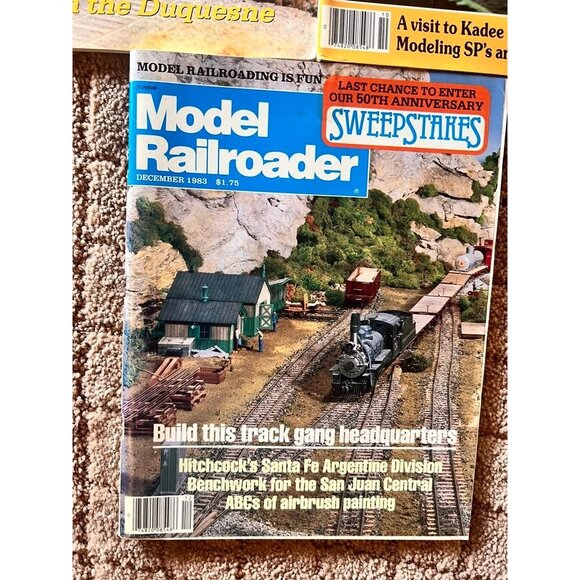 Vintage Model Railroader Magazines 1983 Issues: December March October - Picture 6 of 7
